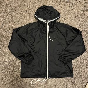 Columbia Boys Black Hooded Windbreaker